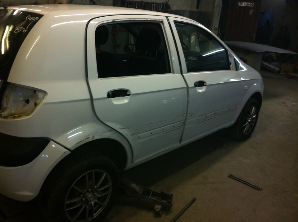 Починили — Hyundai Getz, 1,4 л, 2010 года | кузовной ремонт | DRIVE2