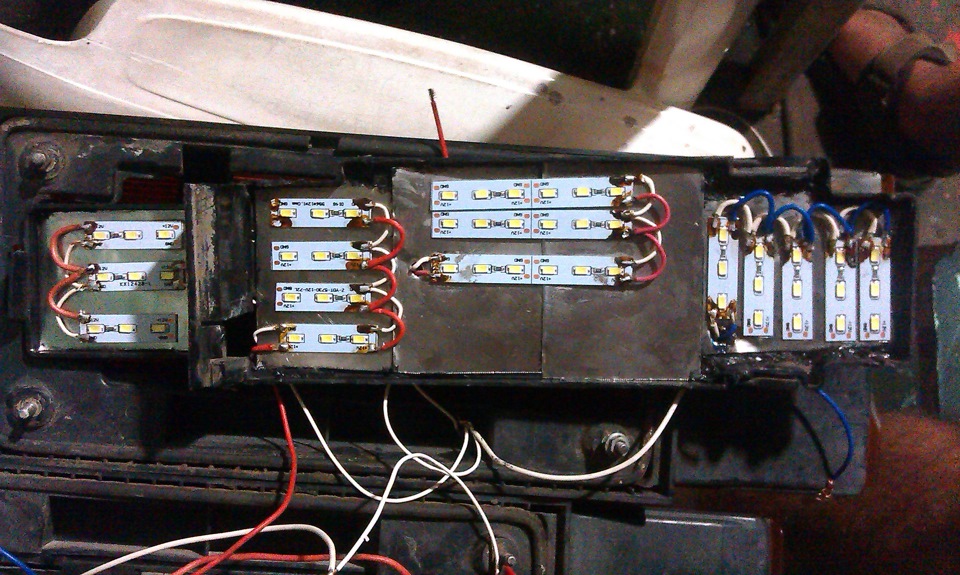 Переделка задних фар под светодиоды — Lada 2108, 1,5 л, 1987 года ...