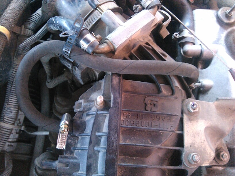 Доработка вентиляции картерных газов — Lada 2114, 1,6 л, 2010 года ...