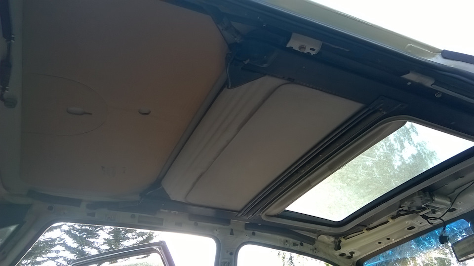 Перетяжка потолка карпетом — Volkswagen Passat B4, 1,8 л, 1994 года ...