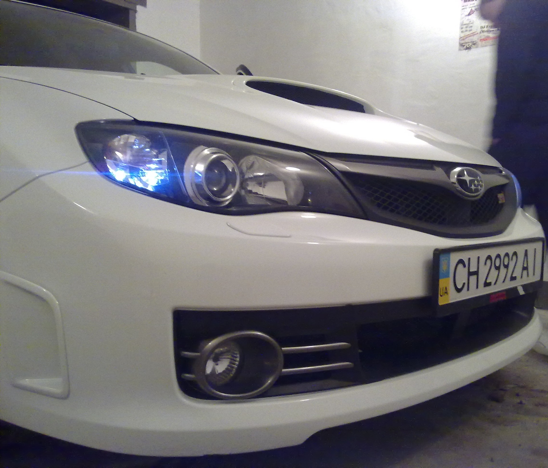 Диоды в габаритах — Subaru Impreza WRX STI (GV/GR), 2,5 л, 2008 года ...