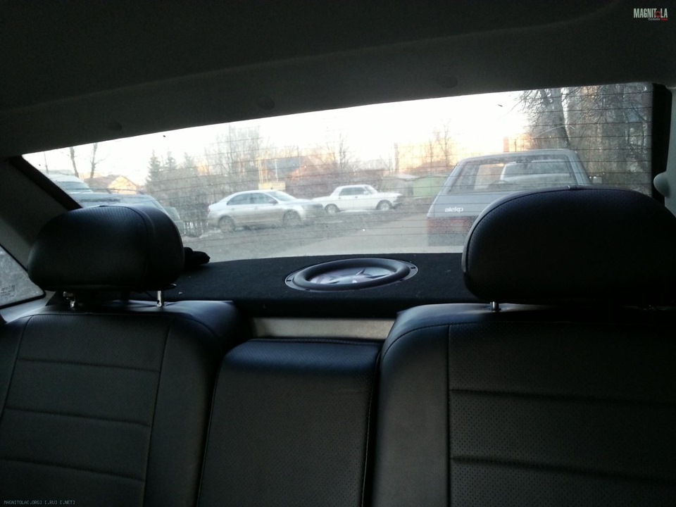 Саб в задней полке! — Lada Приора седан, 1,6 л, 2010 года | автозвук ...