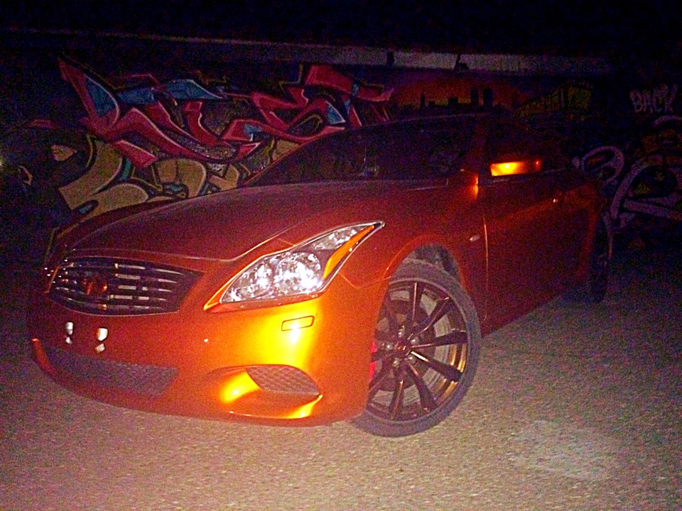 Граффити и заезд с Цивиком — Infiniti G37 Coupe, 3,7 л, 2009 года ...