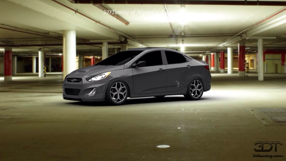3d тюнинг солика)) - Hyundai Solaris, 1,4 л, 2014 года прикол DRIVE2