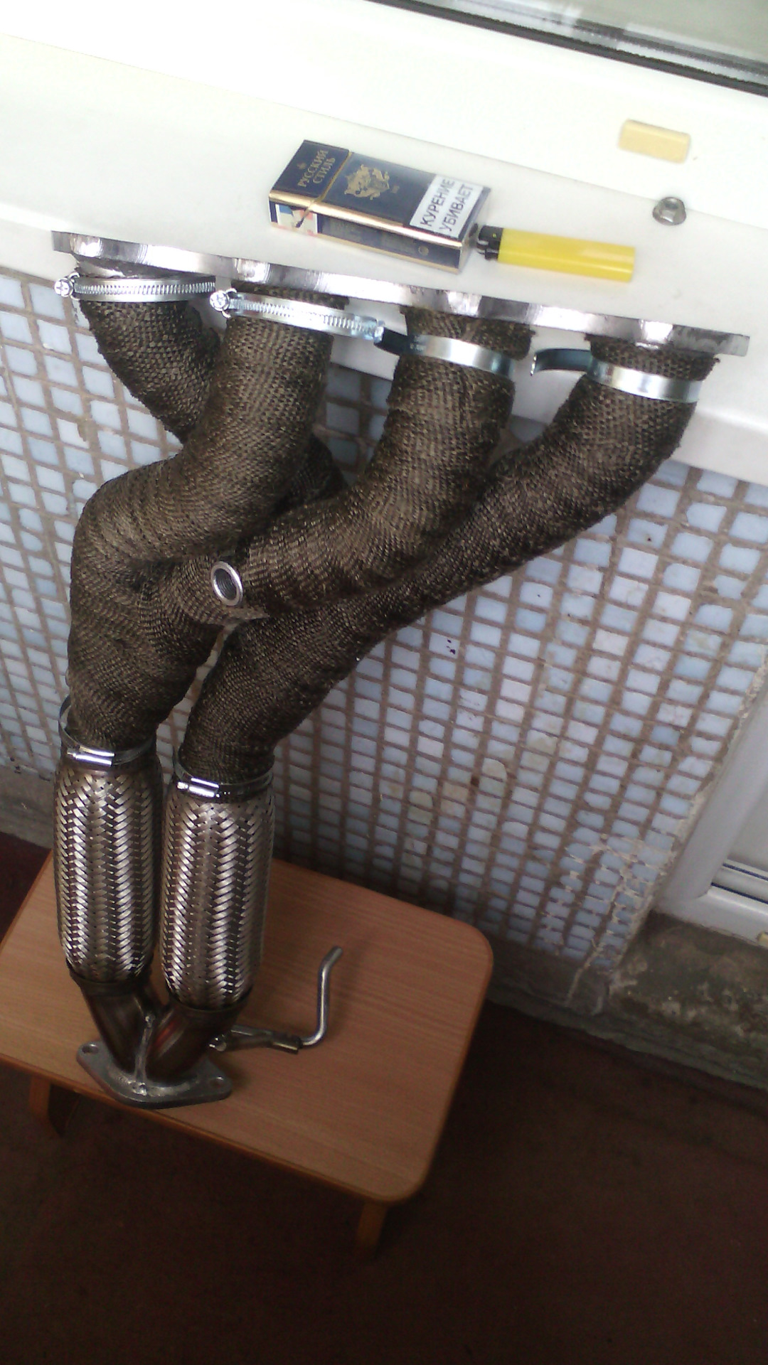 Обмотка термолентой паука — KIA Ceed (1G), 1,6 л, 2010 года | тюнинг ...