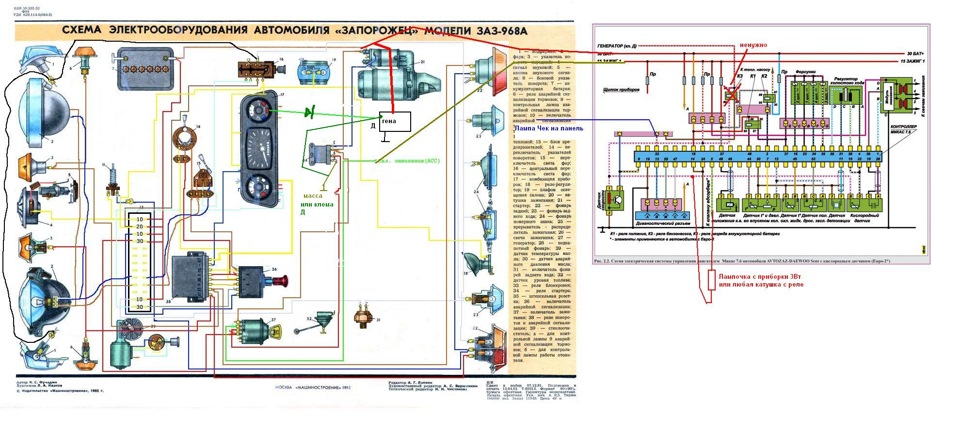 Схема электрооборудования шанс