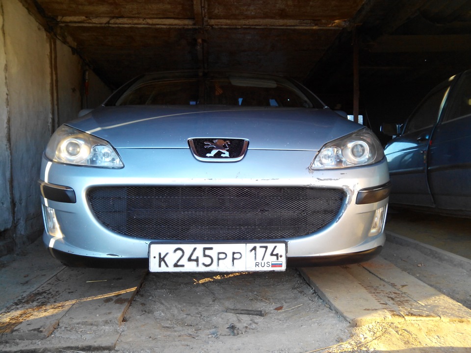 небольшие накладки на передний бампер. — Peugeot 407, 2 л, 2006 года ...