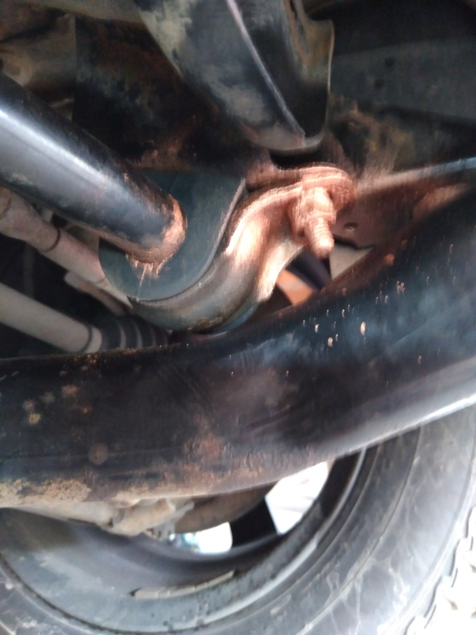 Замена ушастого сайлентблока и втулок переднего стабилизатора. — Subaru ...