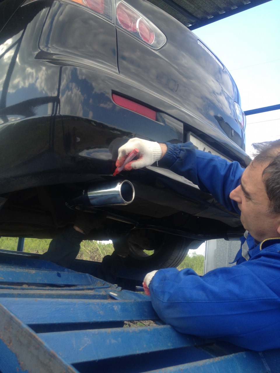 Установка прямотока ч.1 — Mitsubishi Lancer X, 1,8 л, 2008 года ...