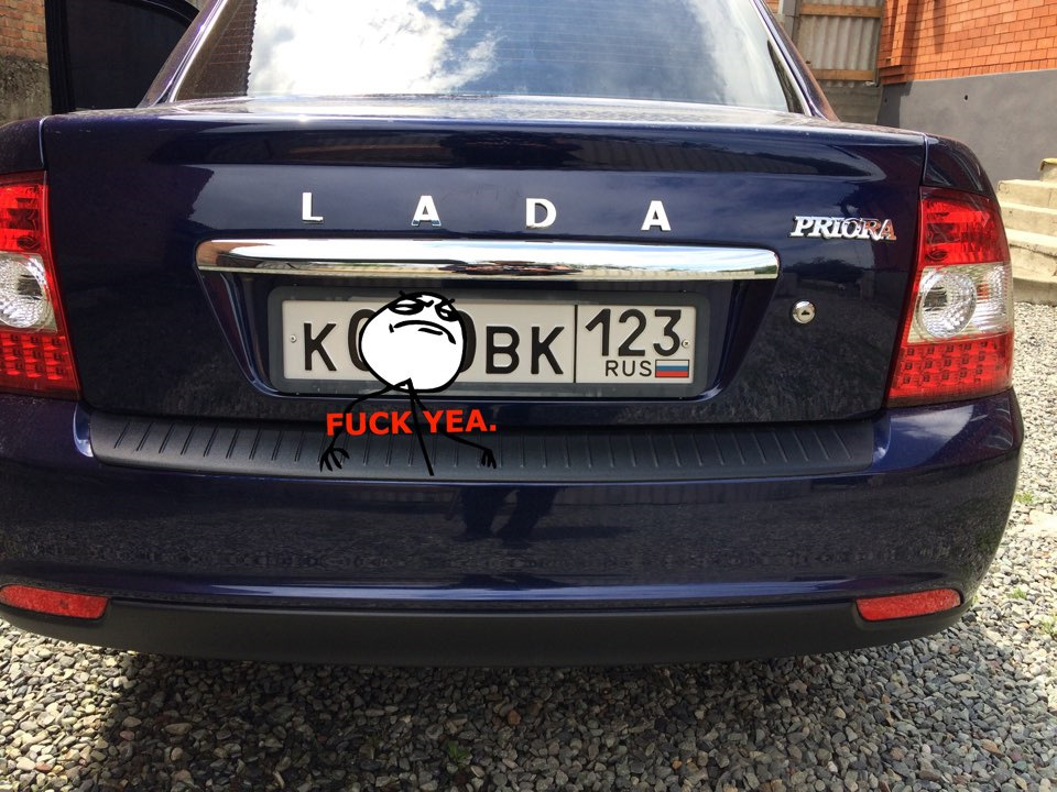 Большой буква) — Lada Приора седан, 1,6 л, 2013 года | аксессуары | DRIVE2