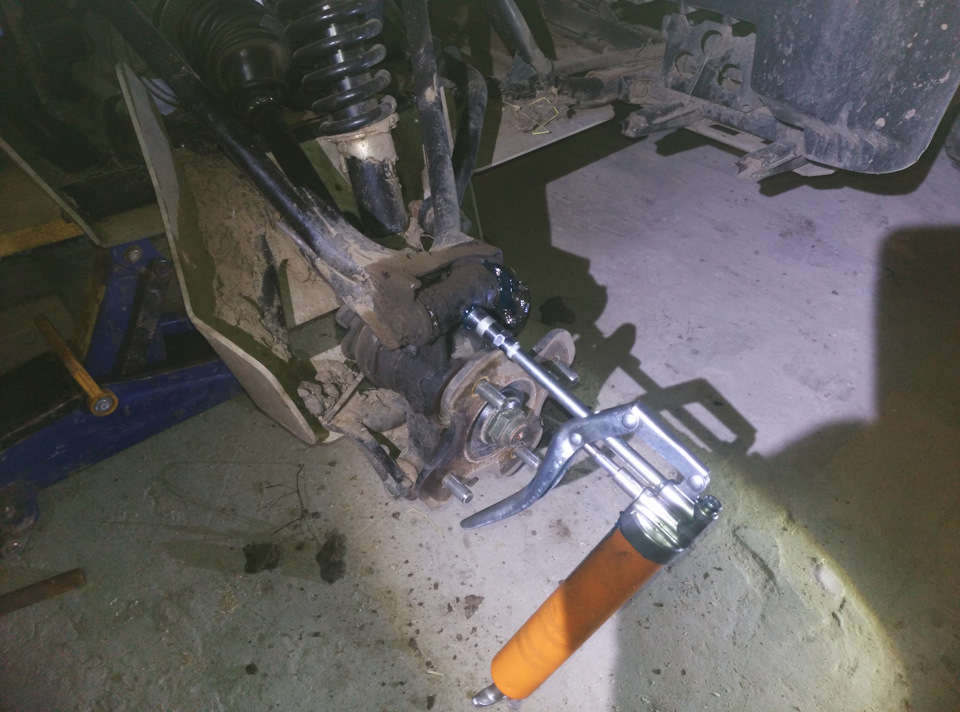 Шприцовка шкворней задних рычагов CF Moto 500 2A — DRIVE2