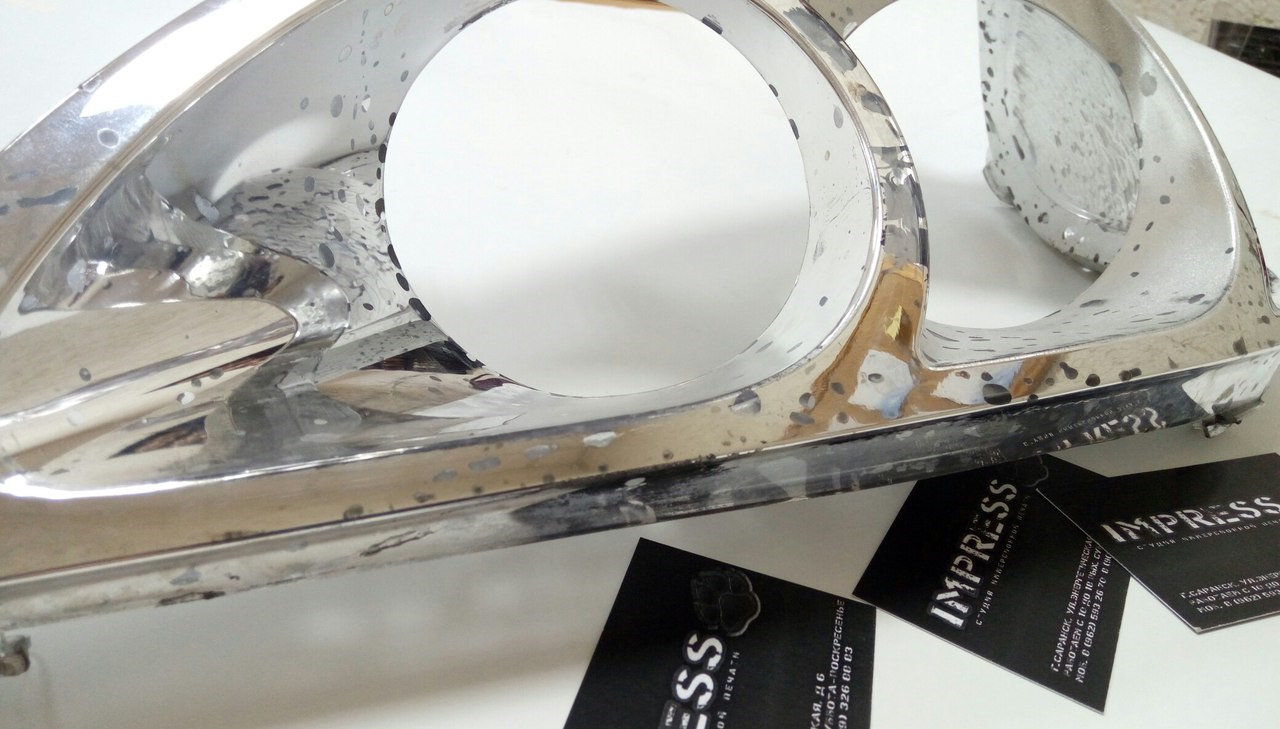 Хромирование Саранск. Восстановление масок и отражателей Mercedes ML350 ...