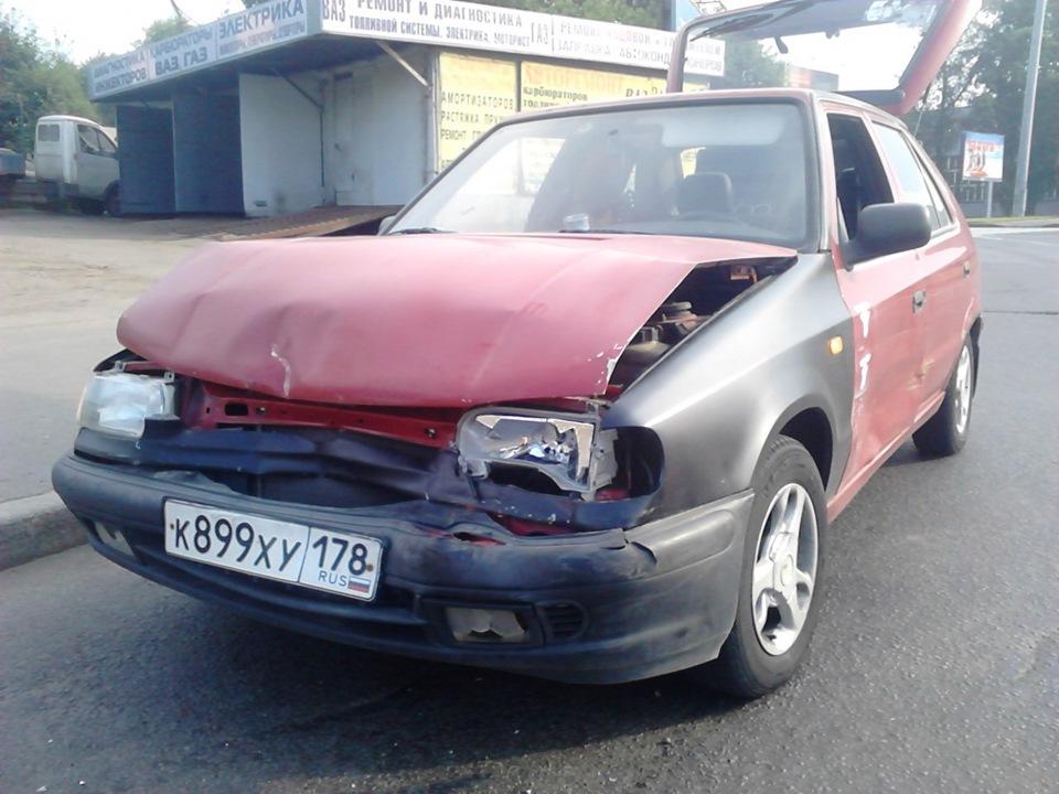спасибо инкассация за это — Skoda Felicia, 1,3 л, 1996 года | ДТП | DRIVE2
