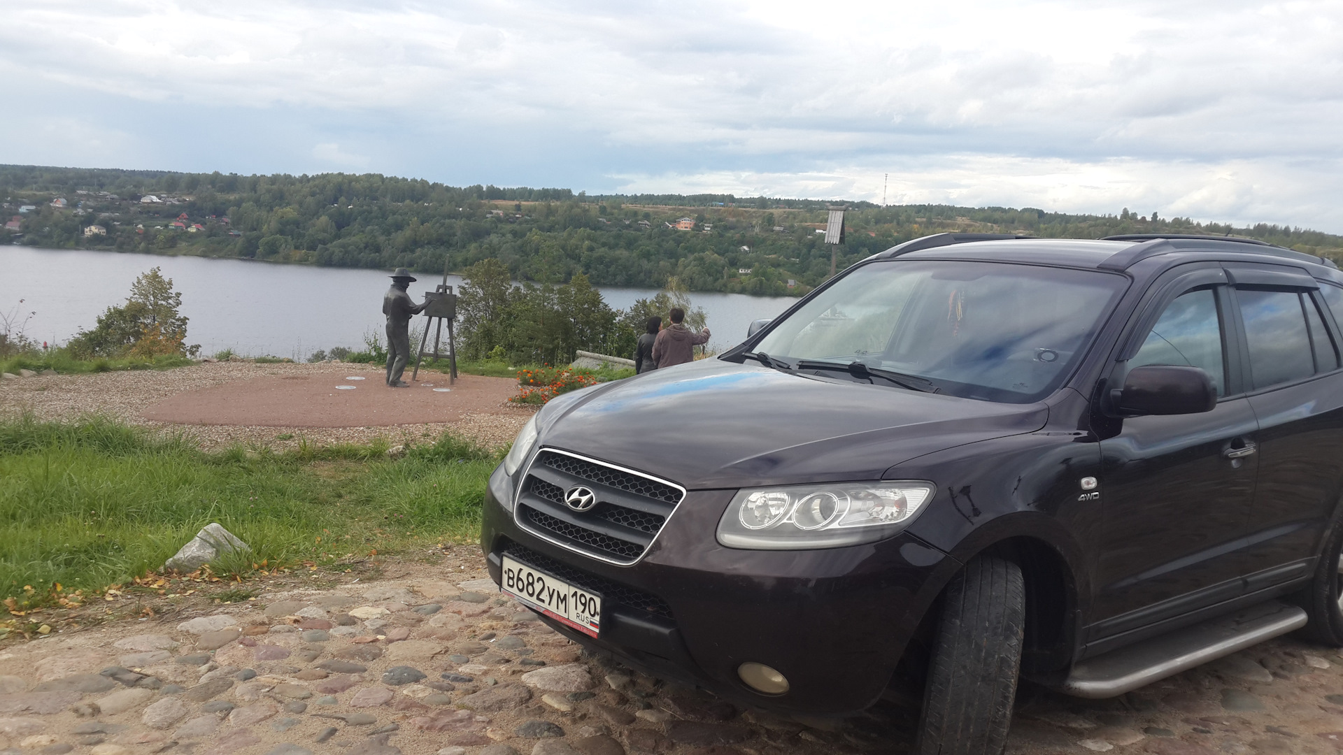 Плес, гора Левитана — Hyundai Santa Fe (2G), 2,2 л, 2006 года ...