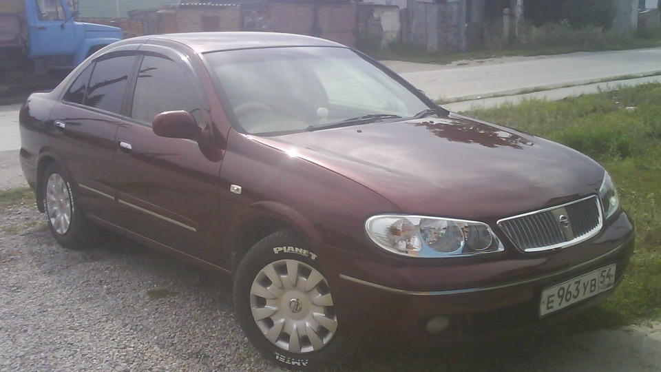 Nissan Bluebird Sylphy (G10) 1.8 бензиновый 2003 | бордовый металлик на ...