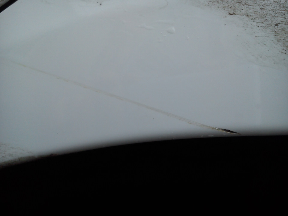 Царапина+скол на краске — KIA Rio (3G), 1,4 л, 2015 года | поломка | DRIVE2