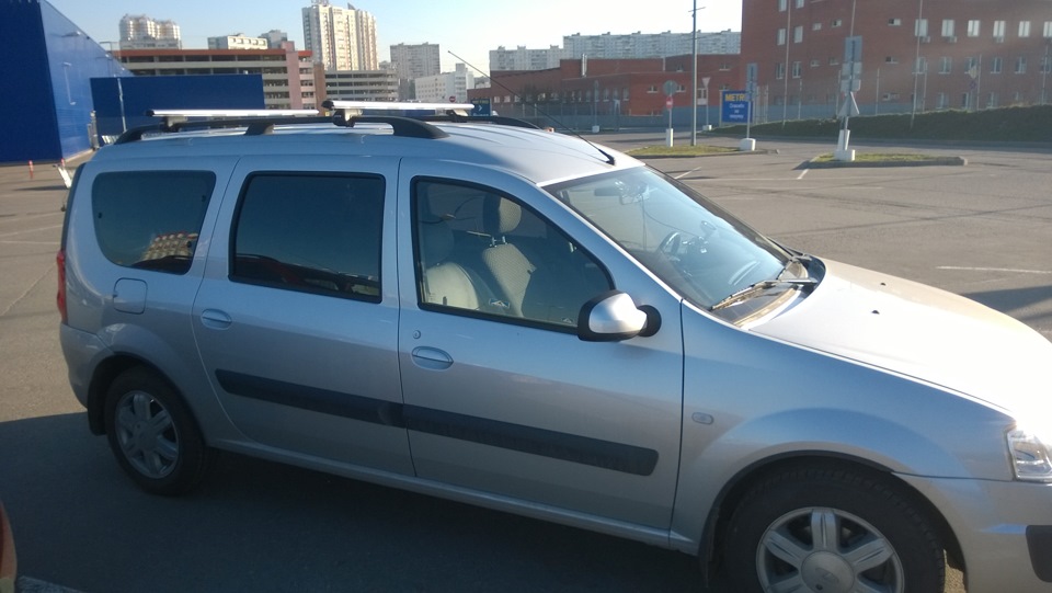 Багажник Атлант — Lada Ларгус, 1,6 л, 2014 года | аксессуары | DRIVE2
