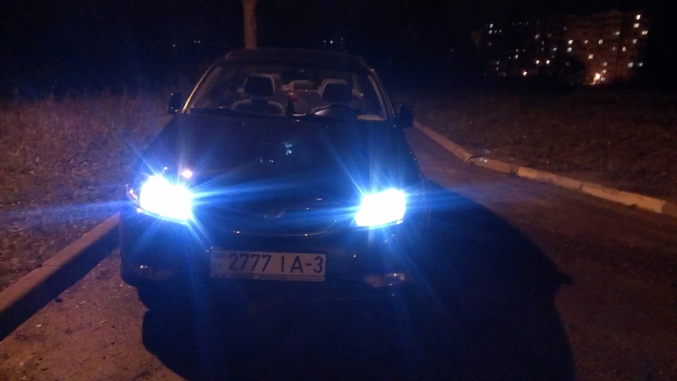 Замена штатных лампочек в габаритах на светодиодные. — Daewoo Gentra, 1 ...