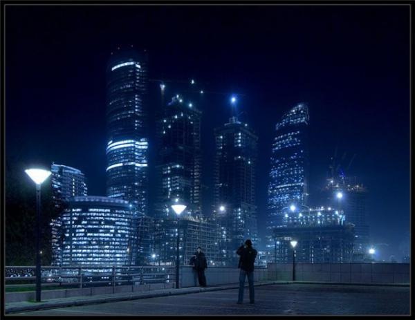 Фото москва сити 2025 ночью