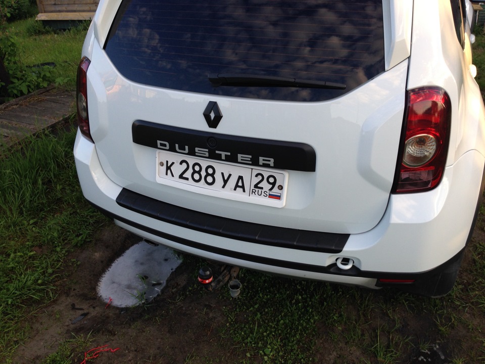 Маленький Дустер, накладка на бампер. — Renault Duster (1G), 2 л, 2013 ...