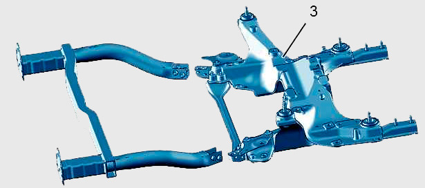 подрамник алюминий — Citroen C5 (2G)