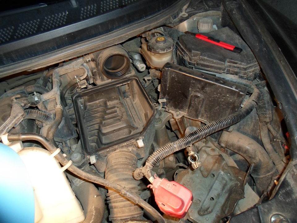 Воздушный фильтр. — Honda Civic 4D (8G), 1,8 л, 2008 года | плановое ТО ...