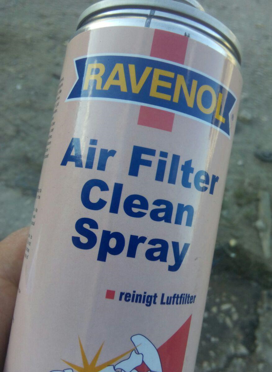 Тест: RAVENOL Air Filter Clean Spray. 