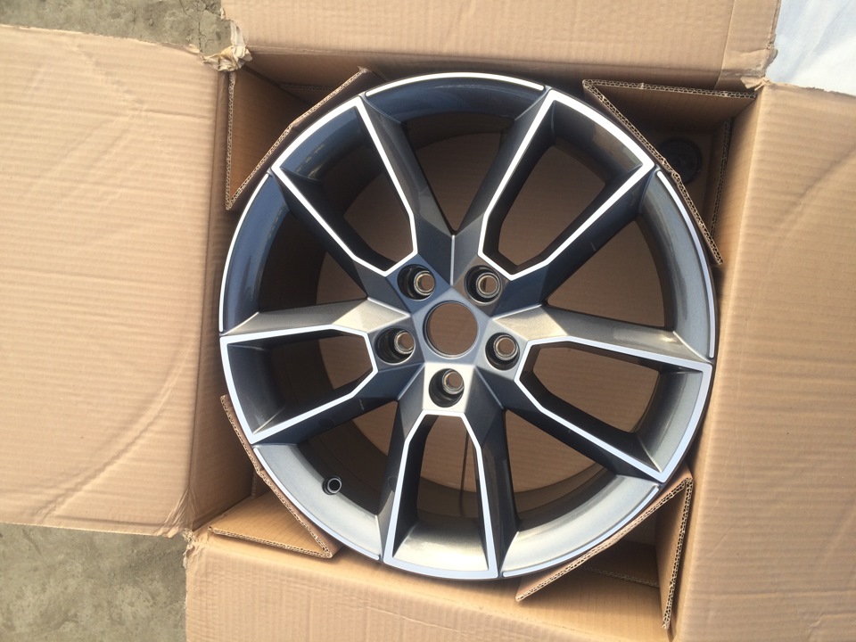 Диски Gemini R18 Антрацит. — Skoda Octavia A7 Mk3, 1,8 л, 2014 года ...