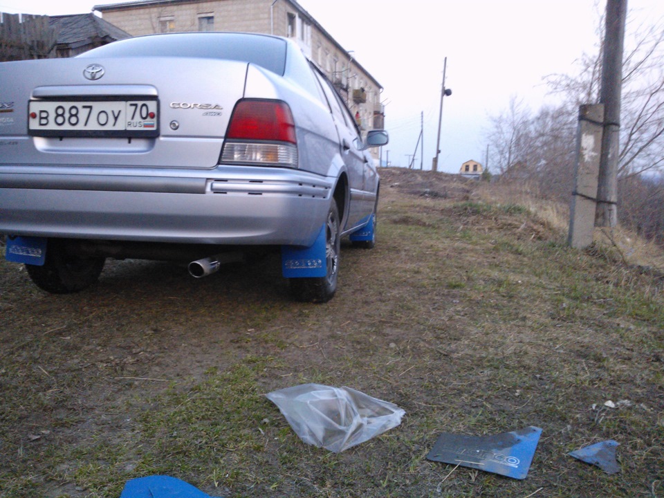 36) А у нас уже всё сухо))) — Toyota Corsa (5G), 1,5 л, 1999 года ...