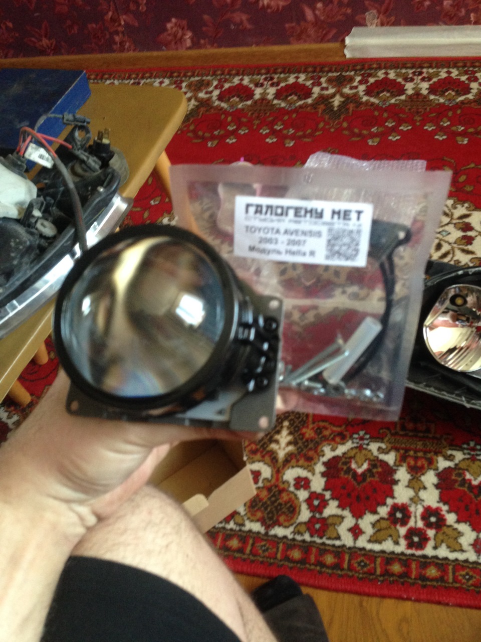 новые линзы hella R + туманки часть 2 — Toyota Avensis II, 1,8 л, 2006 ...