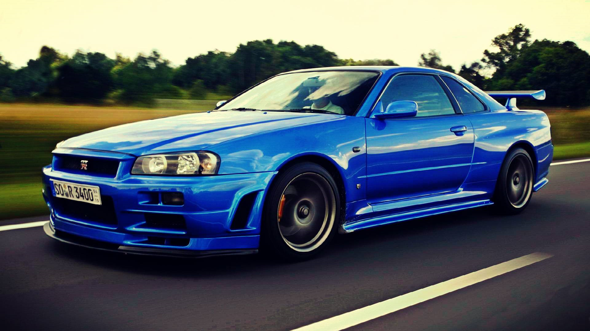 Nissan Skyline GTR r34 серый