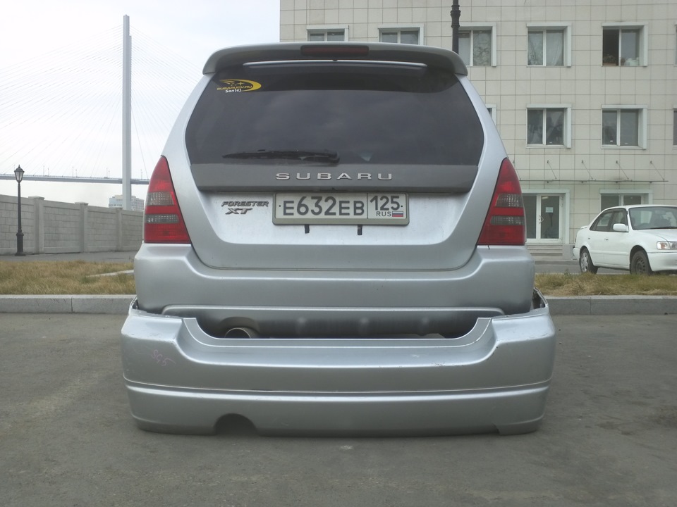 Бампер задний subaru forester