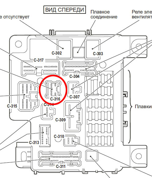 Схема предохранителей на mitsubishi lancer 10