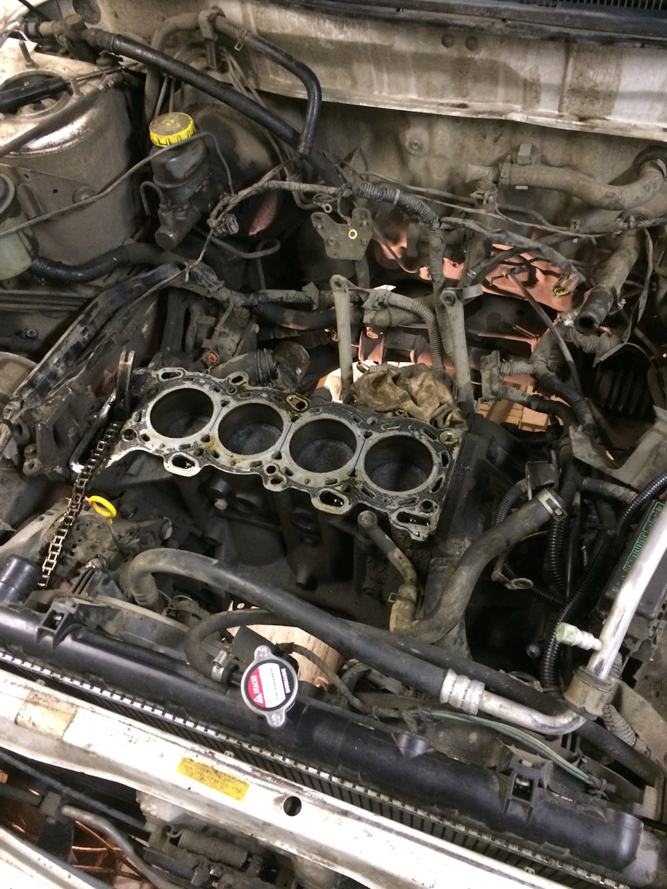 Шёл третий день нашей телестройки:)) — Nissan Primera (P11), 1,8 л ...