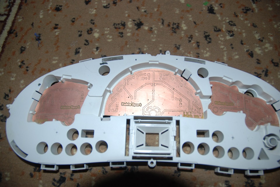 Пересветка приборки Калина VDO ч.2 — Lada Калина хэтчбек, 1,6 л, 2008 ...