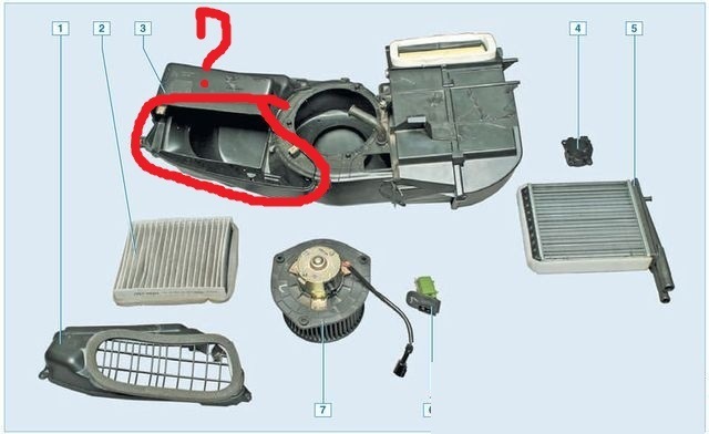 Схема отопления салона ваз приора