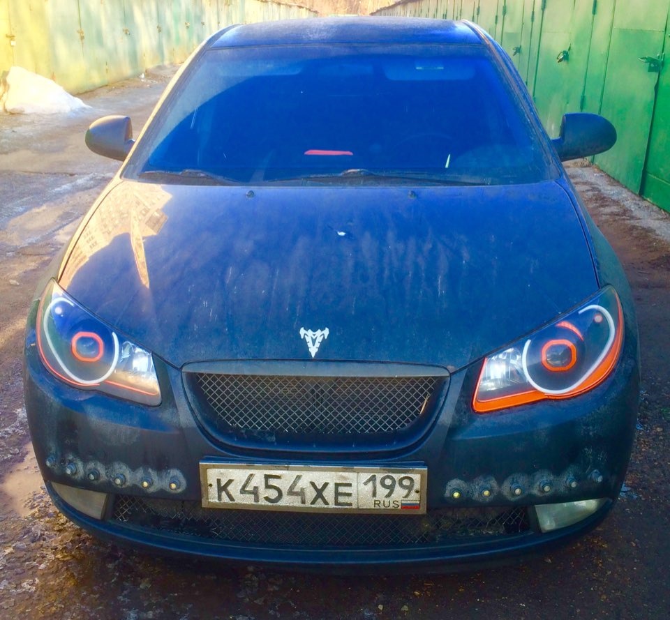 Тюнинг фар — Hyundai Elantra (4G), 1,6 л, 2010 года | тюнинг | DRIVE2
