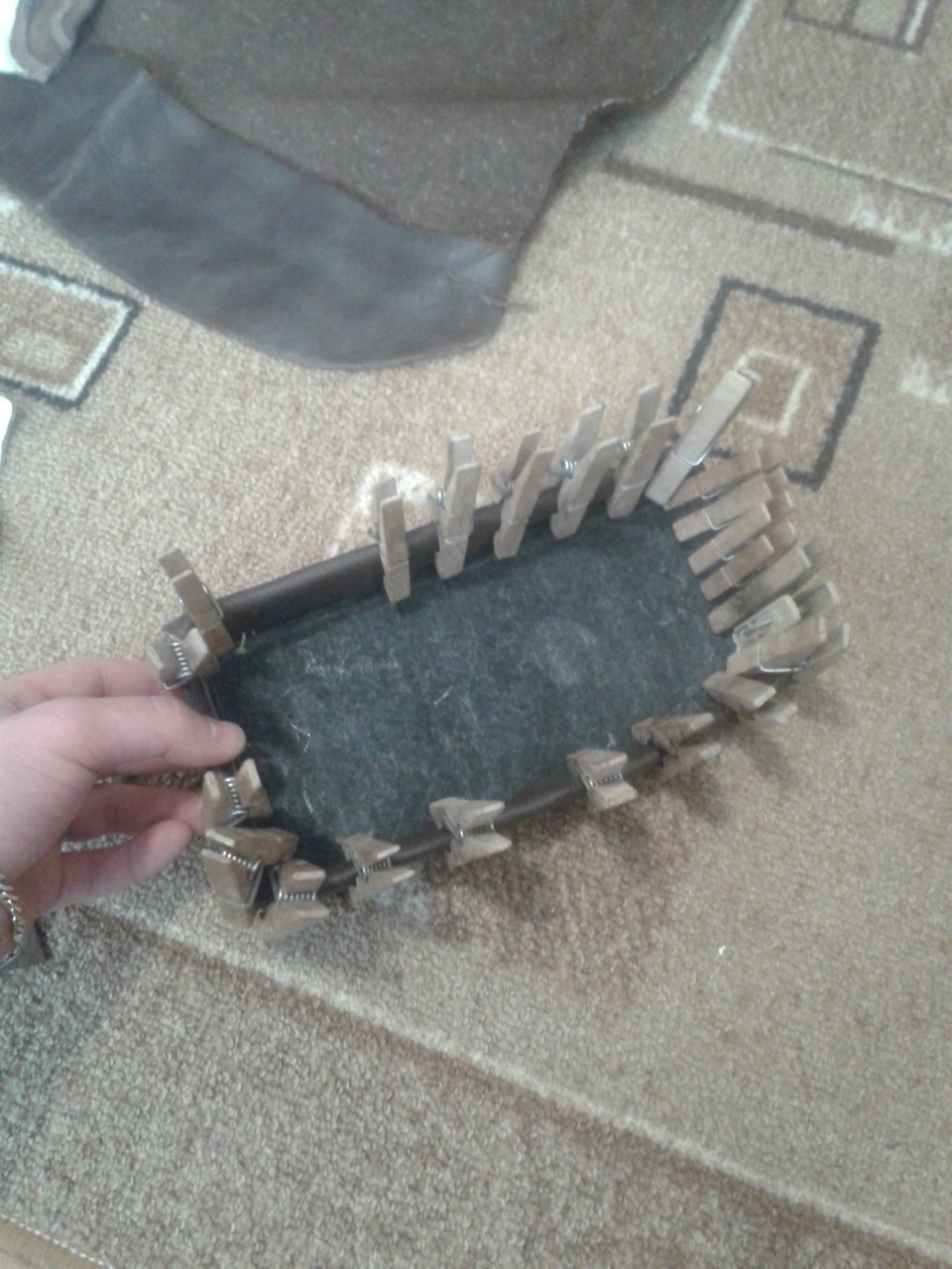 Обтянуть подлокотник кожей — LADA Приора хэтчбек, 1,6 л., 2010 года ...