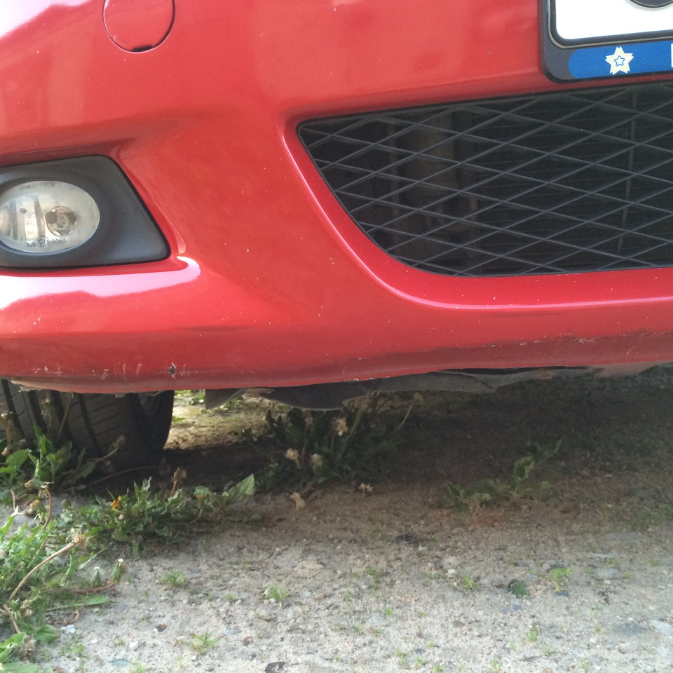 Защита под бампером — Mazda 3 (1G) BK, 2 л, 2006 года | своими руками ...