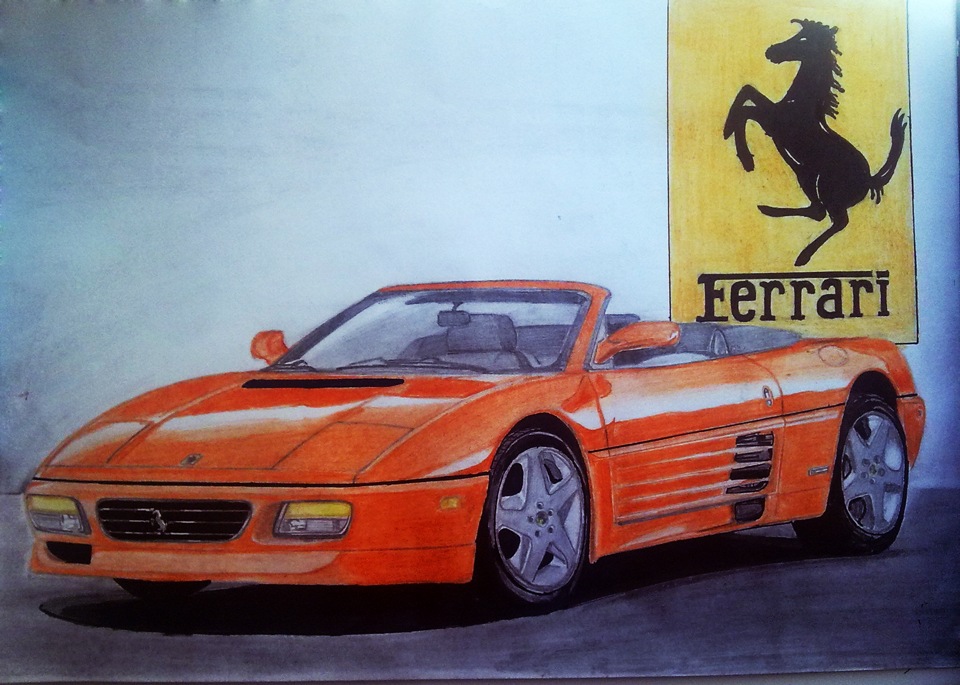 Как рисовать ferrari