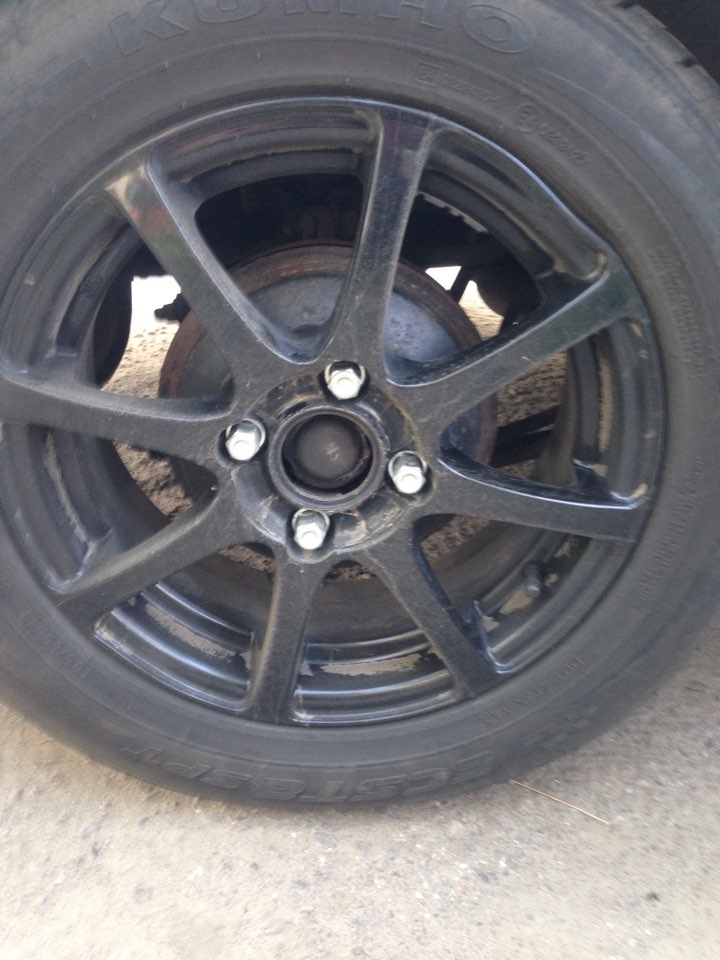 Наконец то выпрямил диски — Hyundai Accent (2G), 1,5 л, 2005 года ...