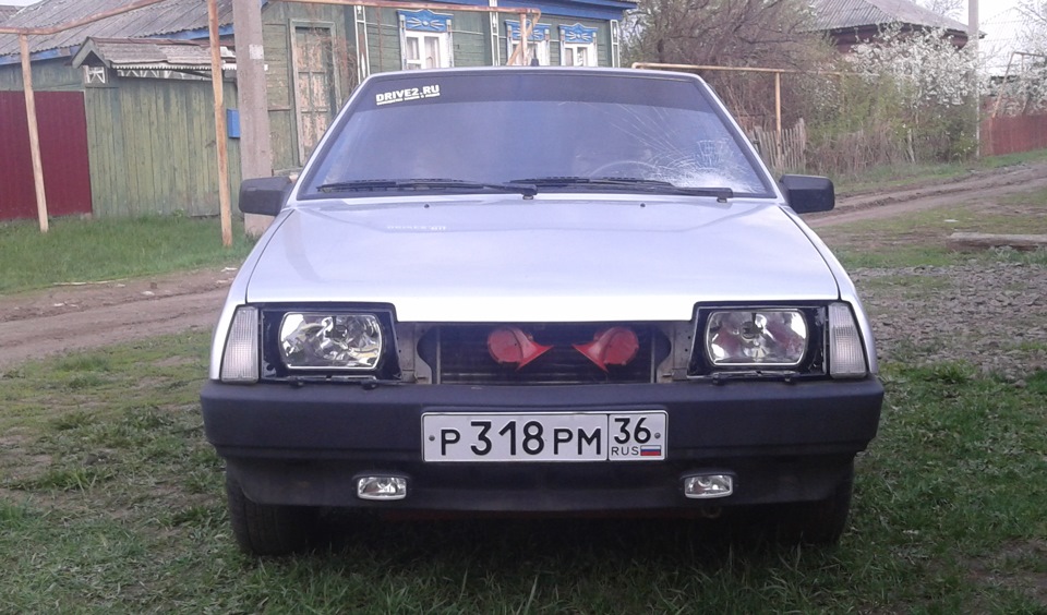черные фары ваз 2109