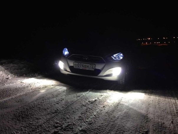 Установил туманки — Hyundai Solaris Hatchback, 1,6 л, 2012 года ...