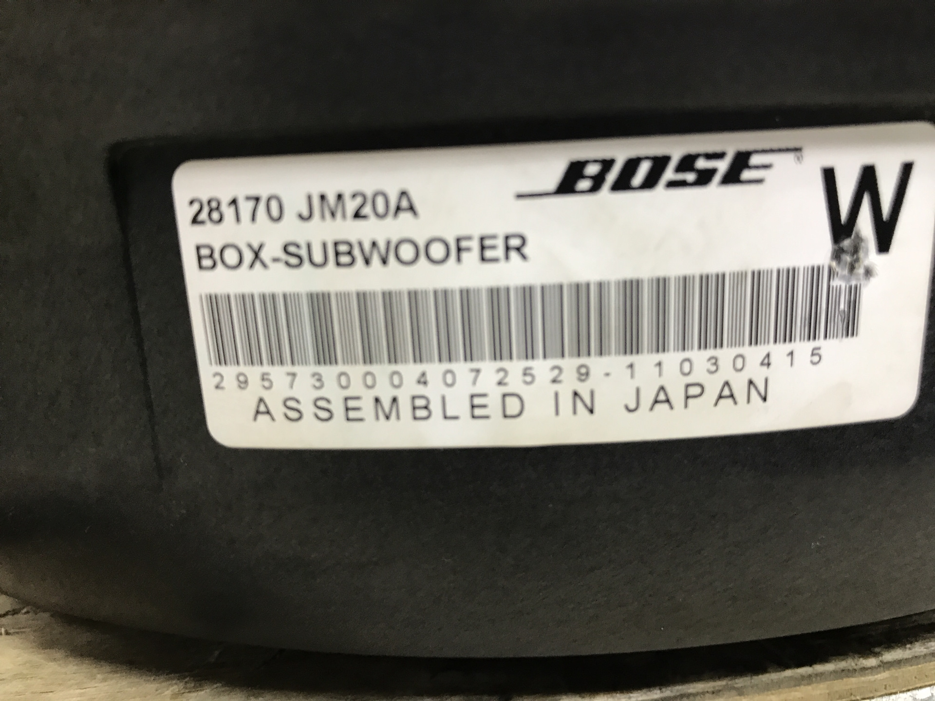 Bose 28170. 28170-1bm0a. 28170-Jm20a. 28170jd65a. Bose jm20a.