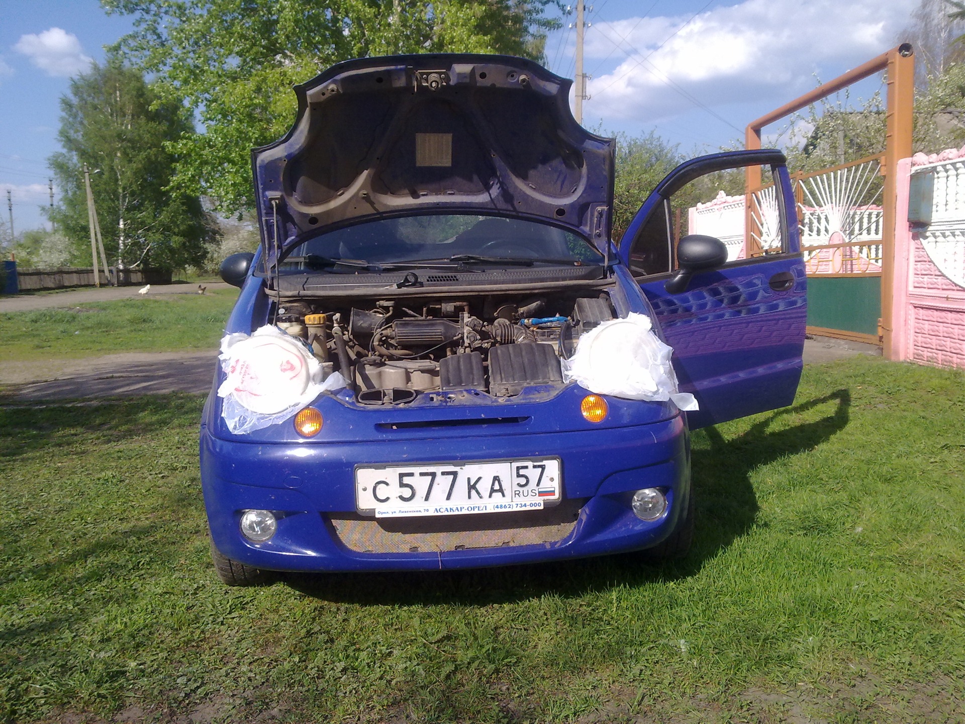 Реснички — Daewoo Matiz (M100, M150), 0,8 л, 2008 года | тюнинг | DRIVE2