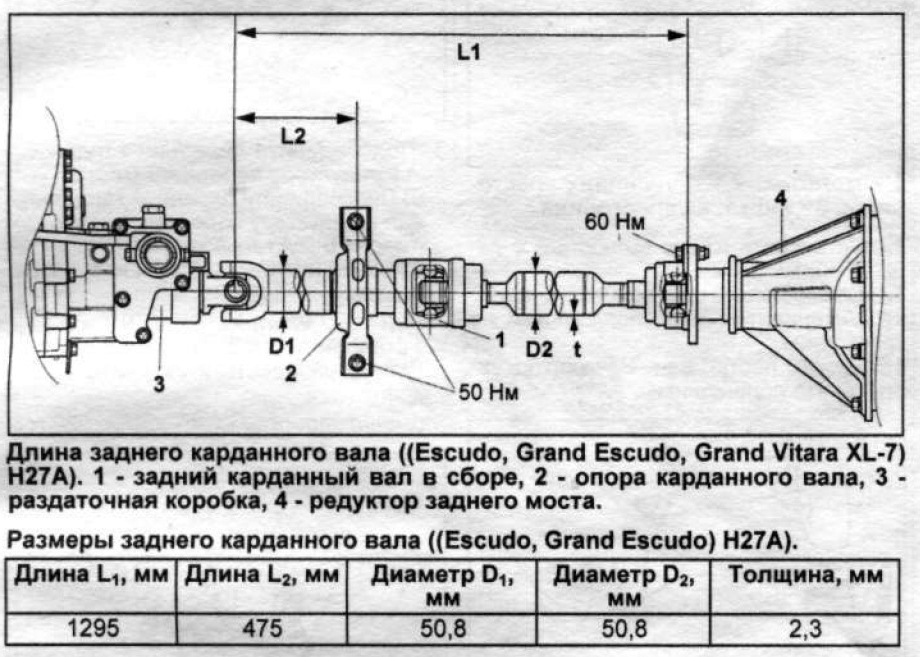 Длина задней. Сузуки Гранд Витара задний карданный вал схема.