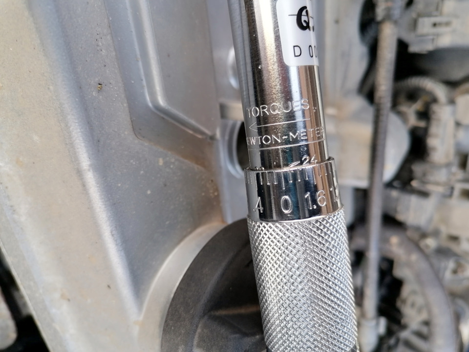 Момент затяжки я поставил 24 Нм, так как нет точного указания. — Hyundai Accent (2G)