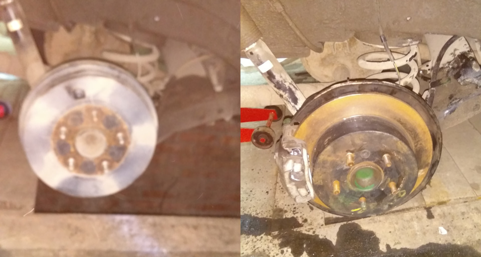 Замена задних барабанных тормозов на дисковые — Toyota Voxy (2G), 2 л ...