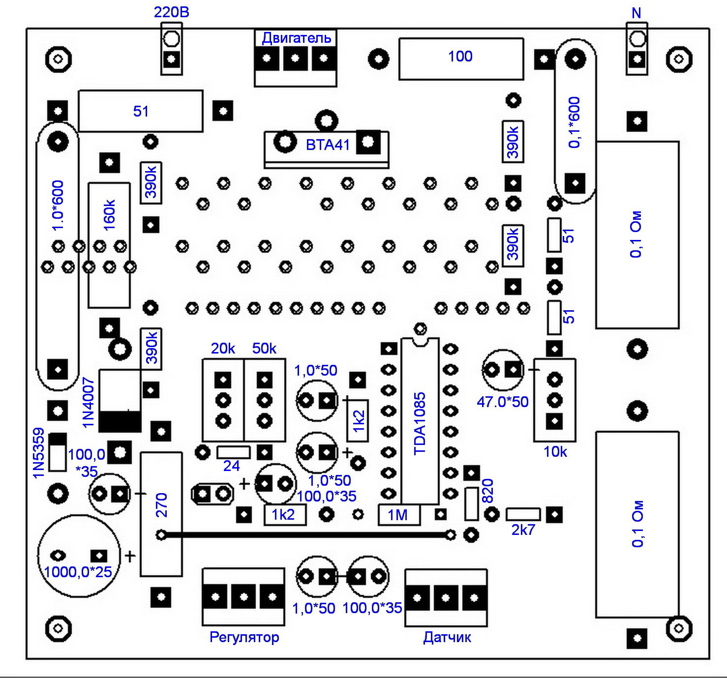 Tda1085c схема включения