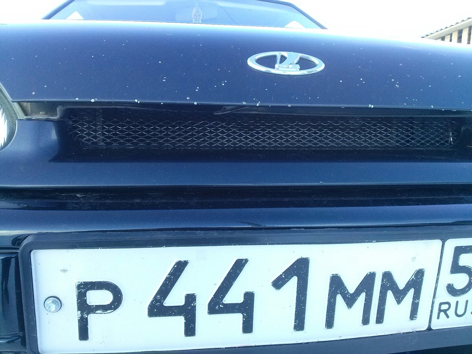 Сетка в решетку радиатора ВАЗ 2114 — Lada 2114, 1,6 л, 2008 года ...